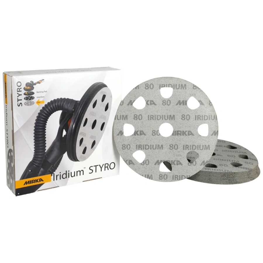 Mirka Iridium 225 mm Styro, 9H P60 - 25 SZT.