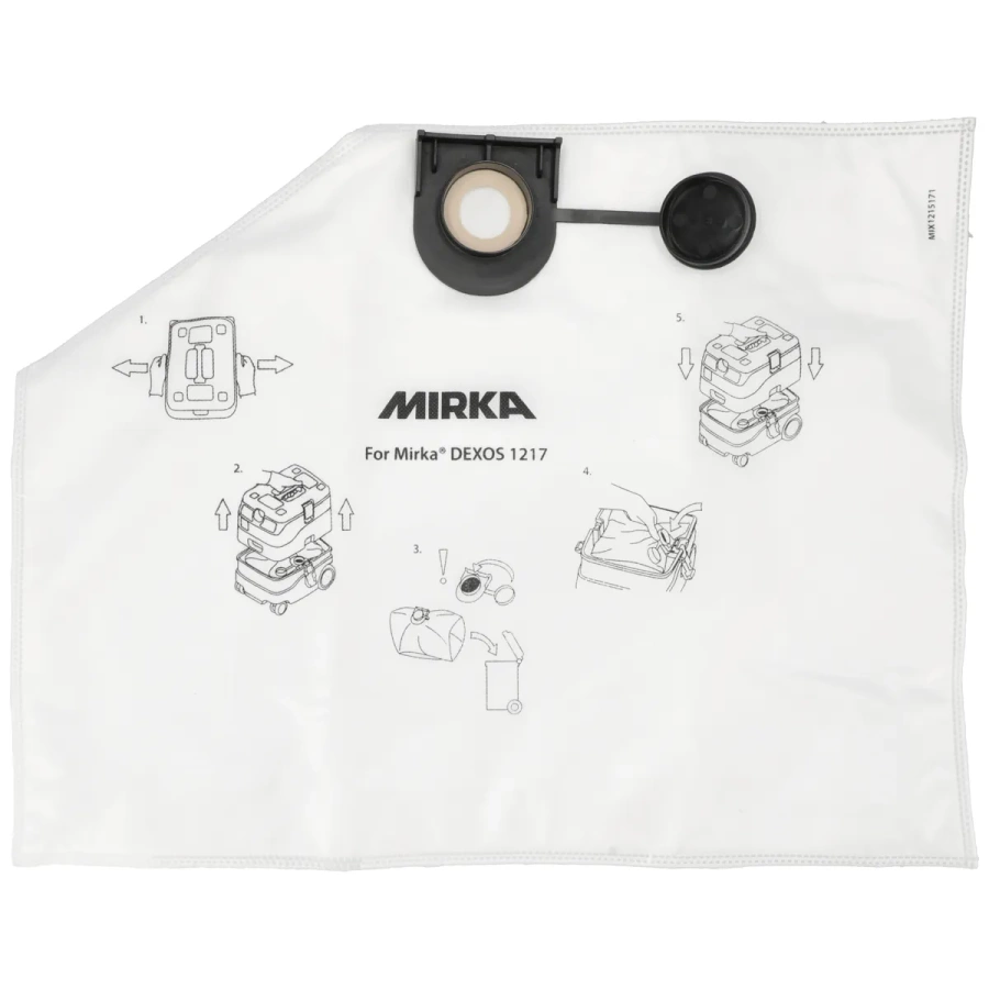 Woreczki na pył z włókniny do DEXOS 1217 - 5szt.