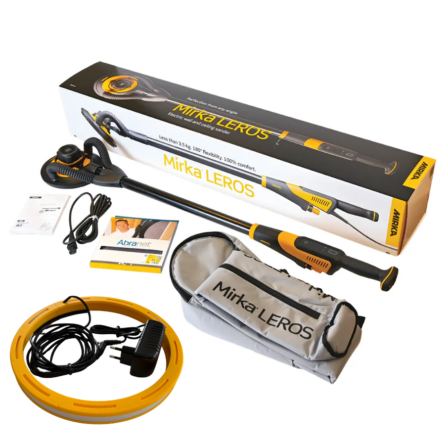Mirka Leros + Led | Szlifierka oscylacyjna "żyrafa" + nakładka Szlifier Led-ON