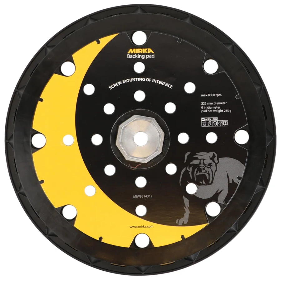 Mirka nakładka 225 mm 25H LEROS rzep + 8 śrub