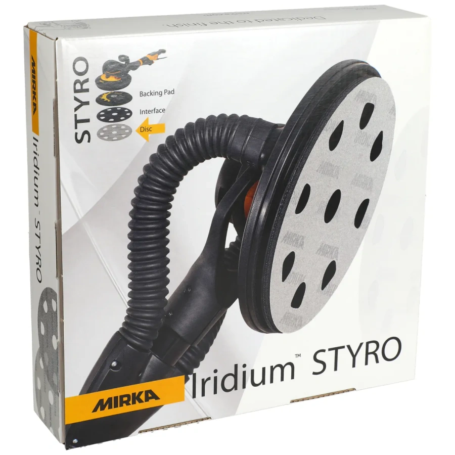 Mirka Iridium 225 mm Styro, 9H P40 - 25 SZT.