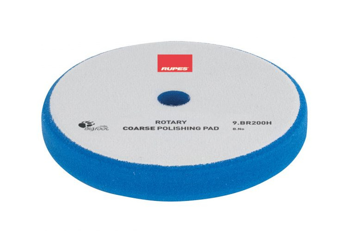 Gąbka polerska RUPES Rotary Coarse 9.BR150H twarda niebieska rotacyjna 150 mm