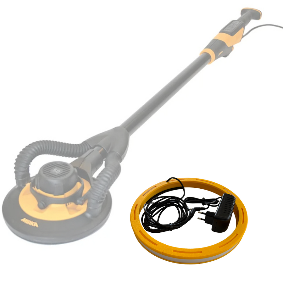 Mirka Leros + Led | Szlifierka oscylacyjna "żyrafa" + nakładka Szlifier Led-ON