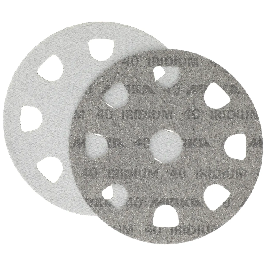 Zestaw Mirka STYRO 225 mm – nakładka, przekładka i krążki Iridium P40/60/80